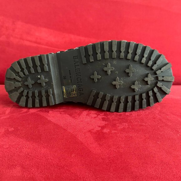 Balenciaga Black Leather Lace-Up Boots - Size 36 Authentic - Picture 14 of 14